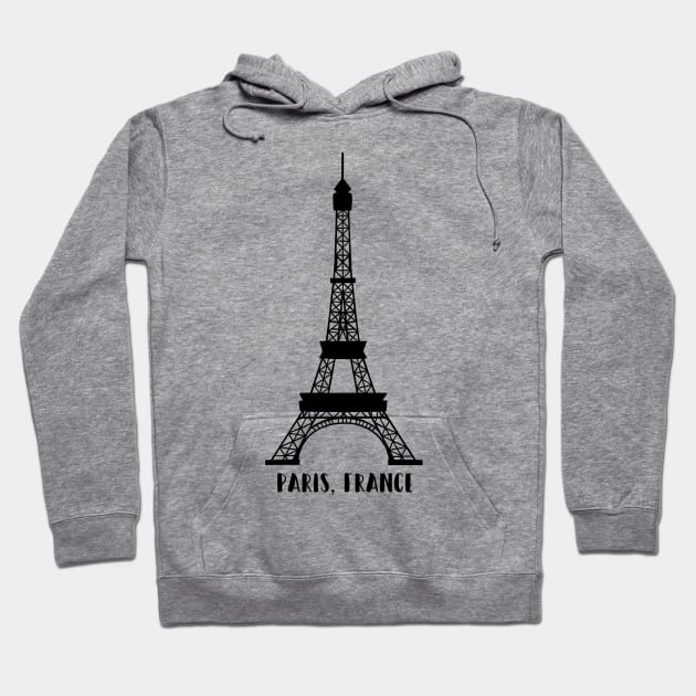 Paris, France Eiffel Tower Hoodie by gorff